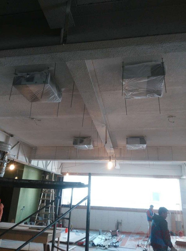 天花機安裝效果