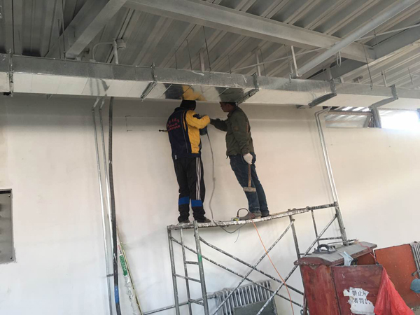 室內機安裝現場